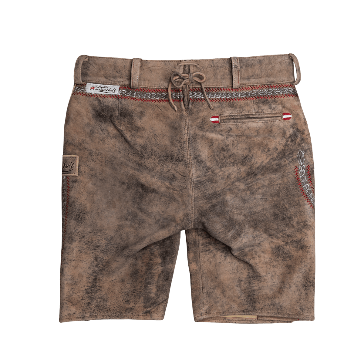 Kult Lederhose Österreich Adler - Vintage Braun