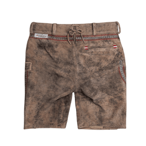 Kult Lederhose Österreich Adler - Vintage Braun
