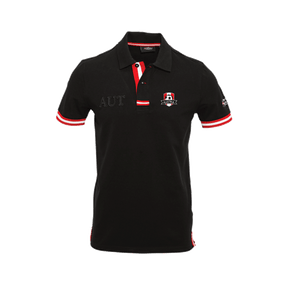 Herren Polo Shirt Österreich Fußball Stickerei