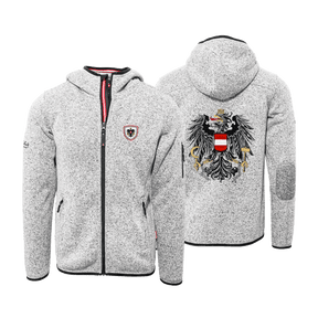Herren Strickfleece Jacke Trachtenmode