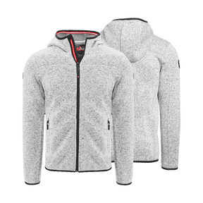 Hoamatkult Kultjacke mit Kapuze - Hellgrau