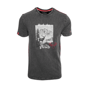 Herren Trachten T-Shirt Auf da Pirsch
