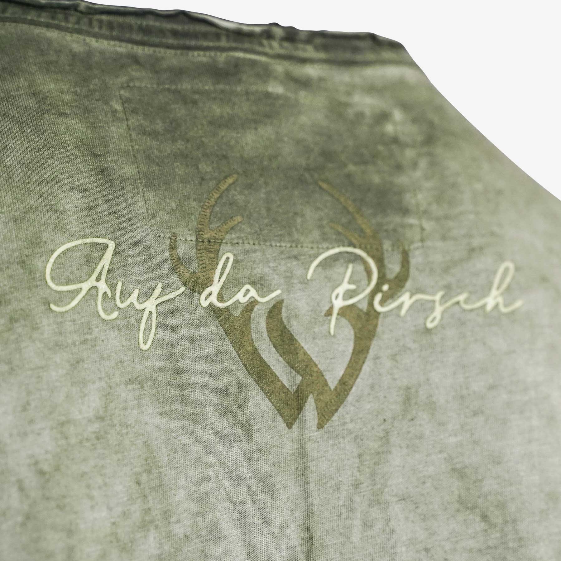 Herren Trachten T-Shirt grün Wüdara