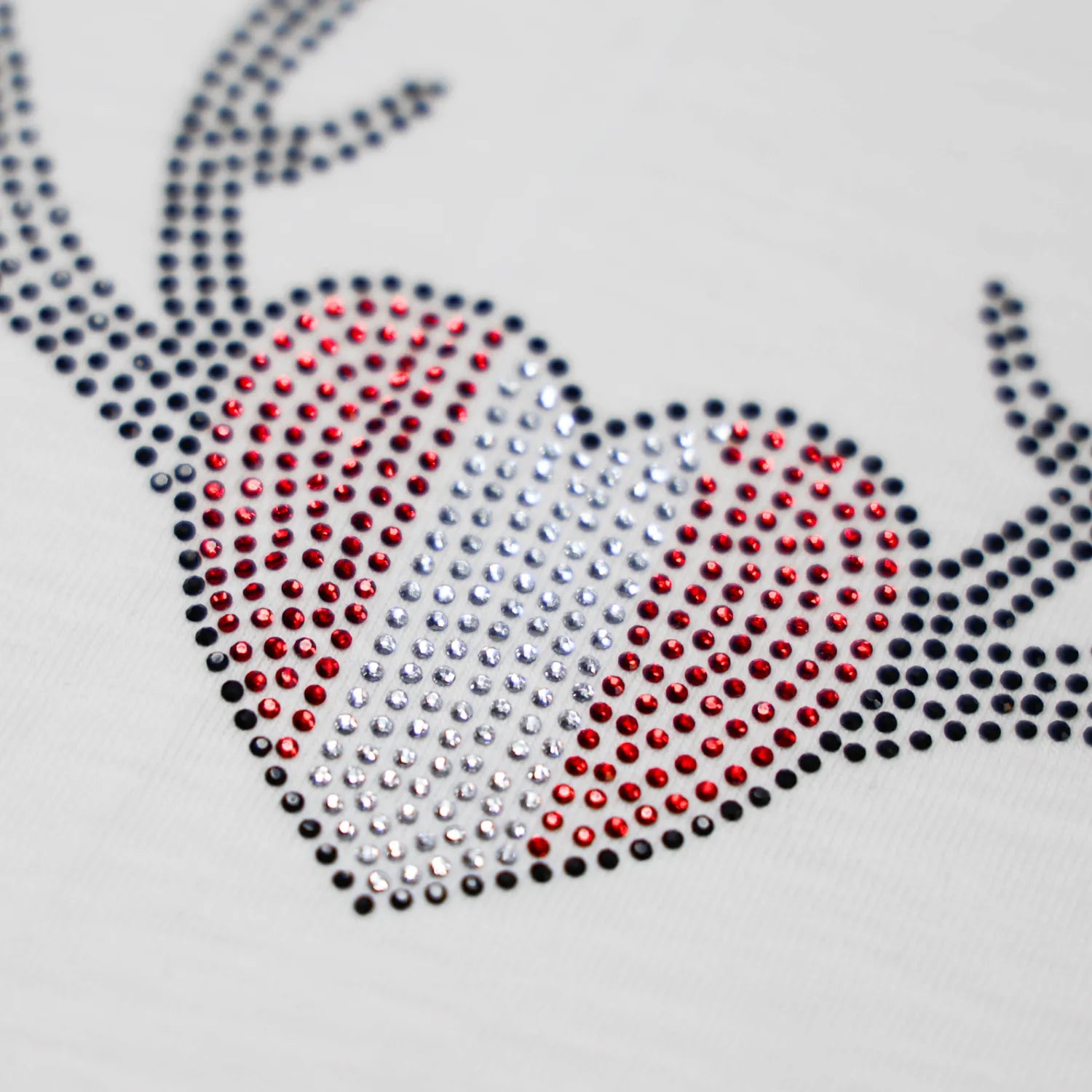 Herz Geweih Glitzer T-Shirt