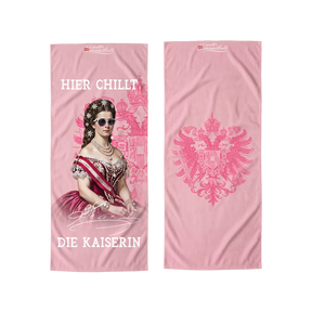 Hier chillt die Kaiserin Badetuch rosa