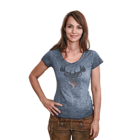 Hirsch Glitzer T-Shirt