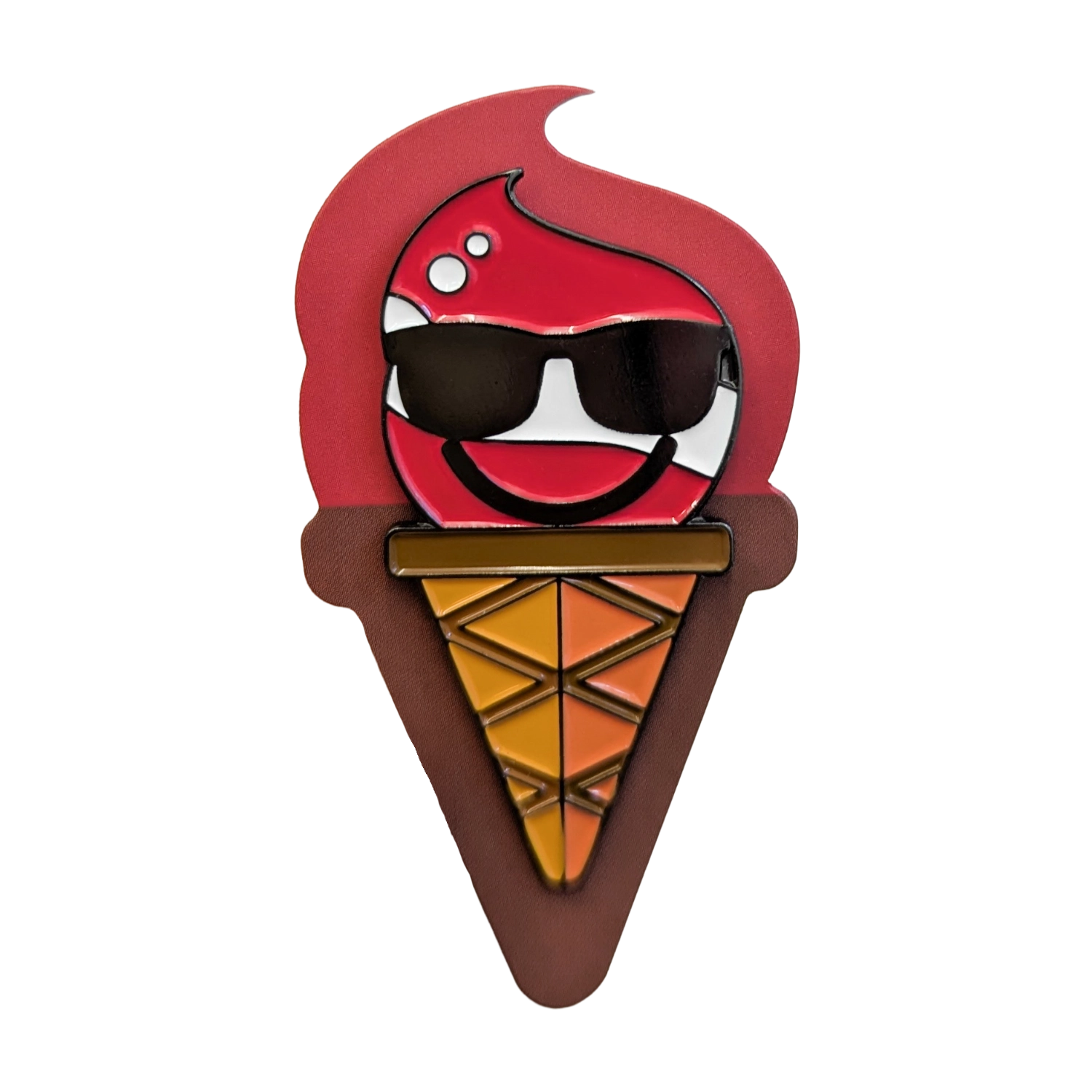 Hoamatkult Anstecknadel Eis Tüte Kult Smiley