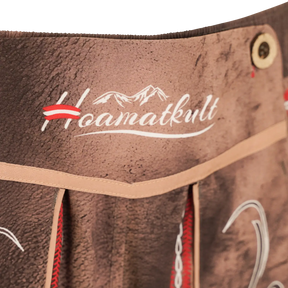 Hoamatkult Badeshorts Lederhosen Design