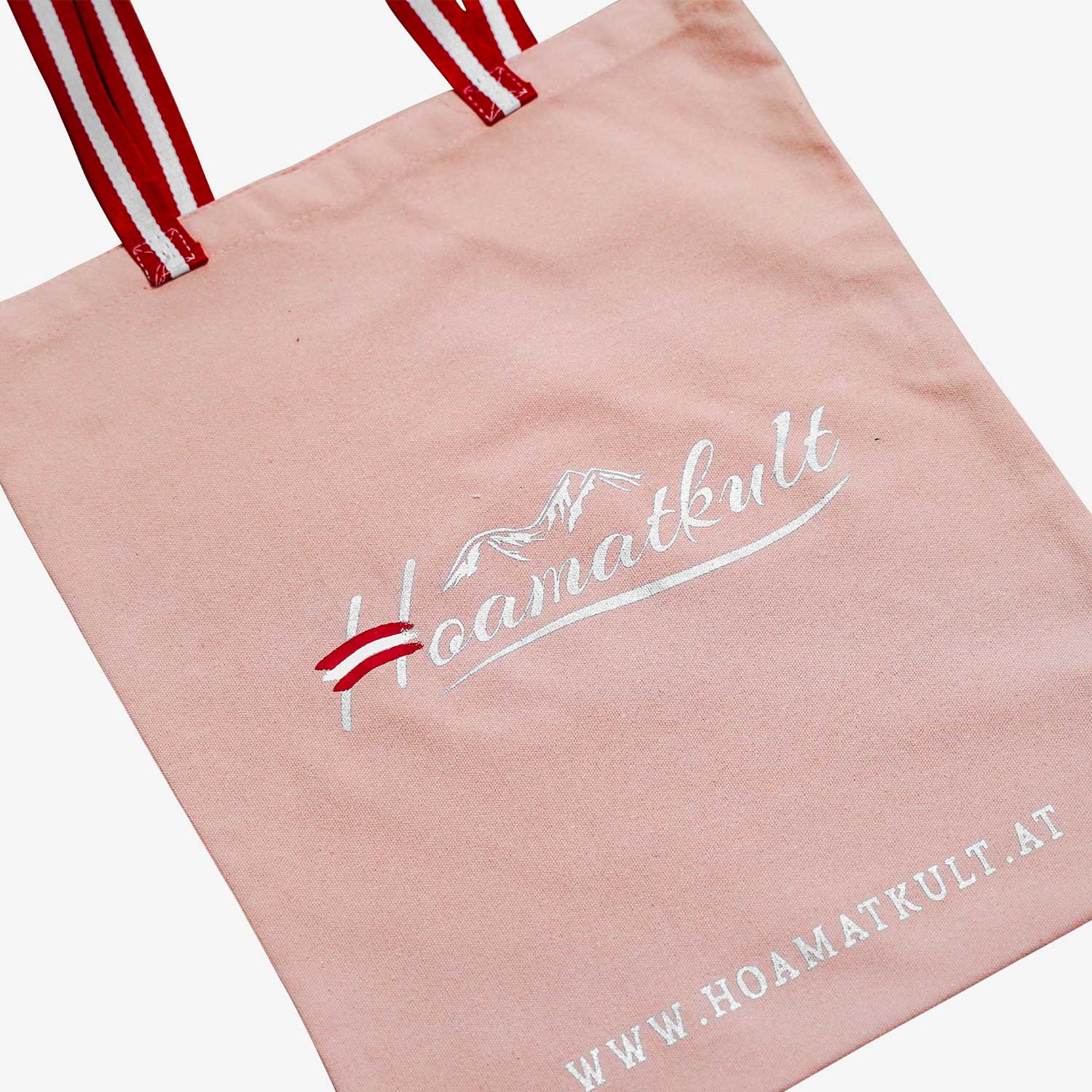Hoamatkult Baumwolltasche rosa