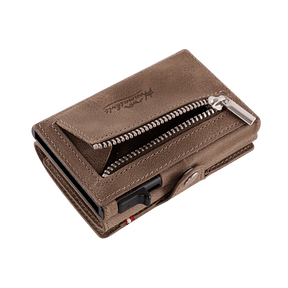 Adler Smart Wallet Trifold mit Karten-Pop-Up Funktion aus Echtleder