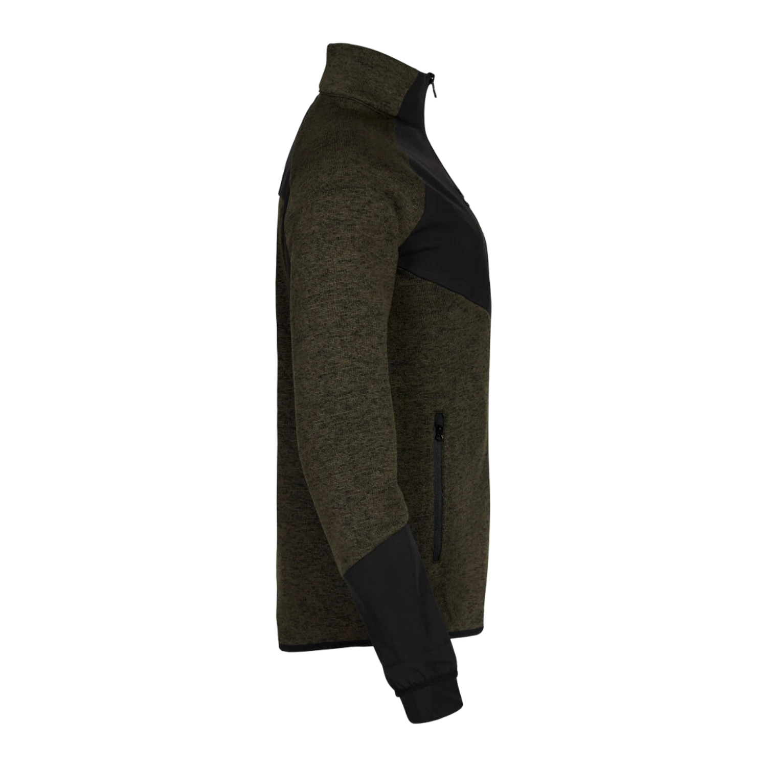 Hirsch Kultjacke Softshell-Fleece - Dunkelgrün