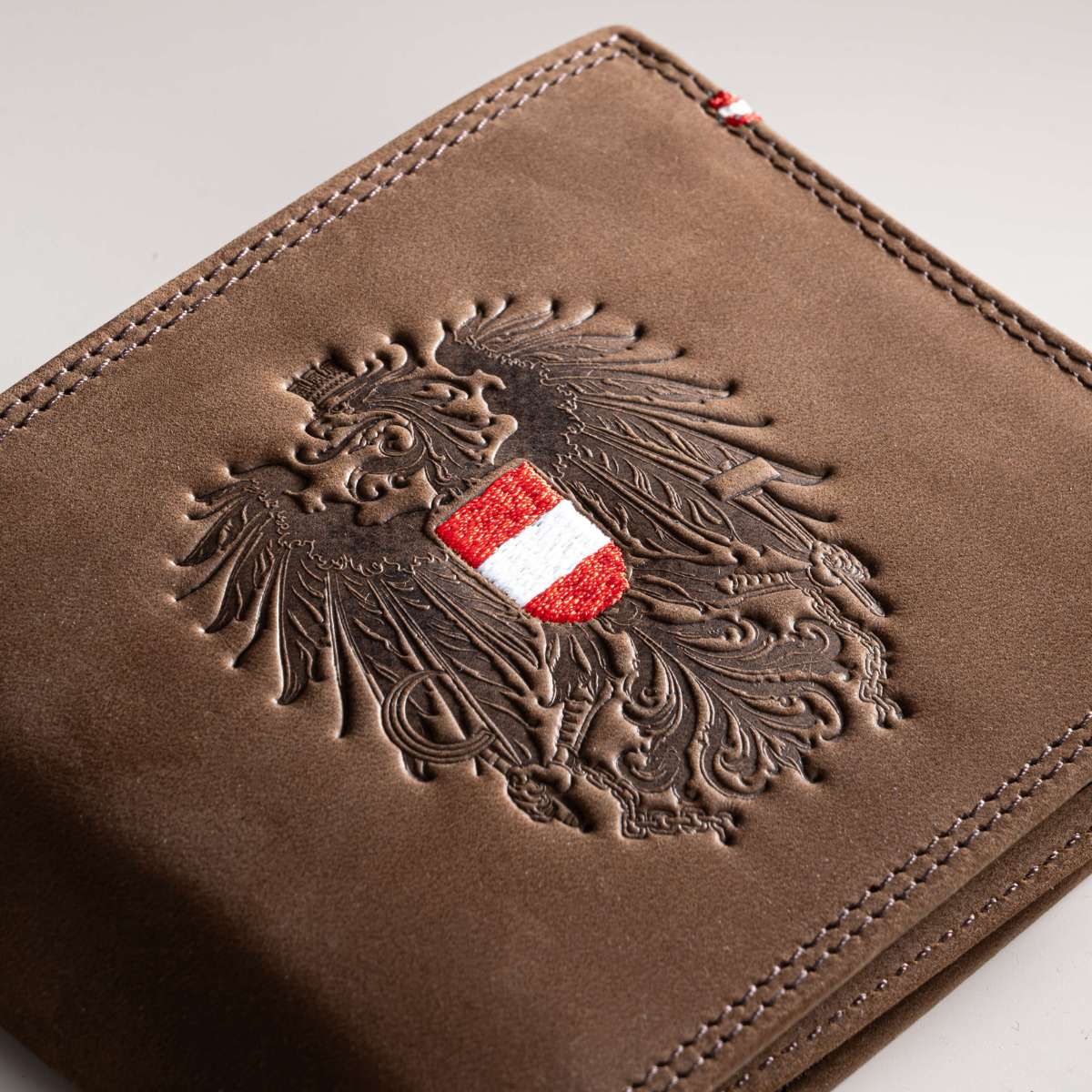 Österreich Adler Geldtasche - Vintage Leder