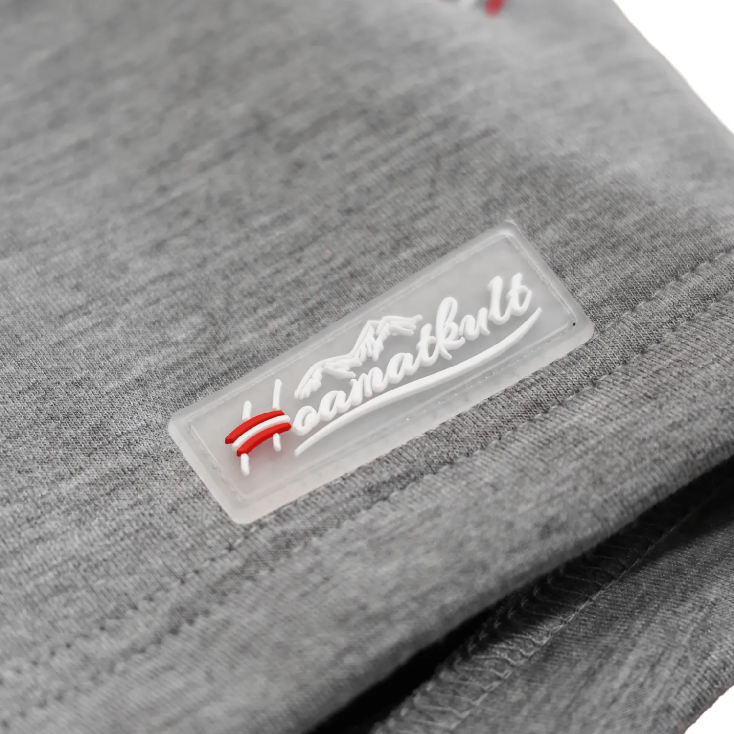 Hoamatkult Label Zip-Hoodie #Farbe_Hellgrau