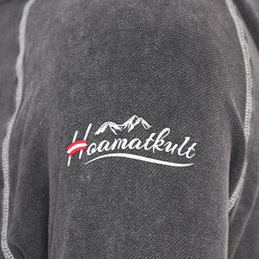 Österreich Adler Vintage Hoodie - Dunkelgrau