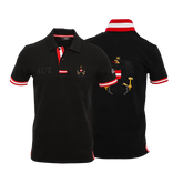 Hoamatkult Österreich Polo schwarz Herren