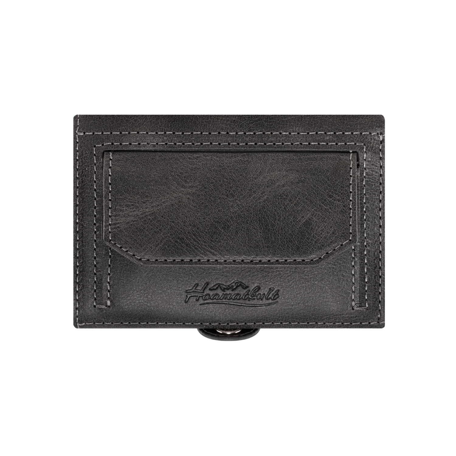Adler Slim Wallet aus Echtleder mit Spiegel, Münzfach & RFID-Schutz