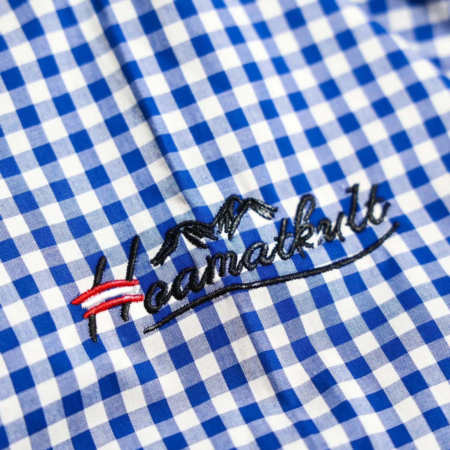 Hoamatkult Stick Hemd blau #Farbe_Blau-Kariert