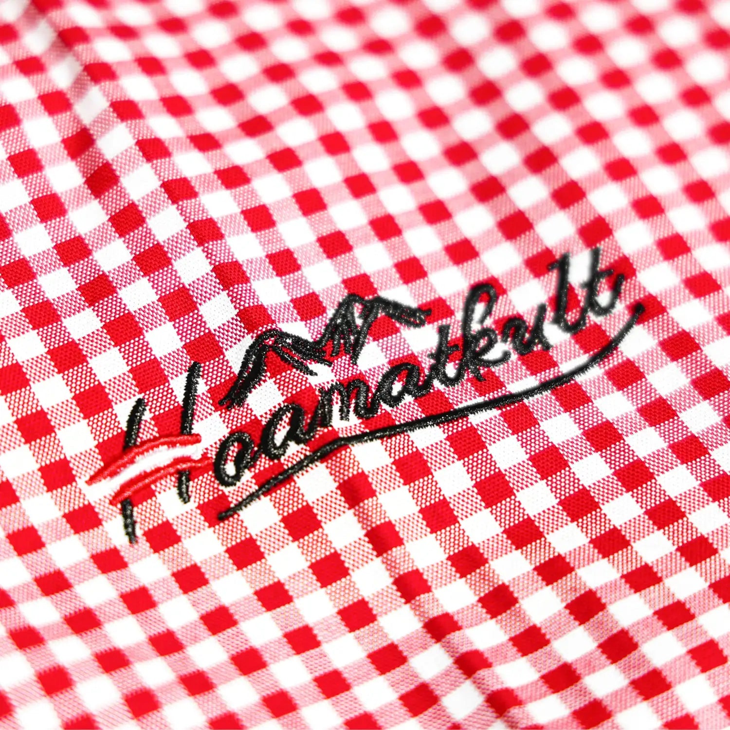 Hoamatkult Stickerei Karo Hemd #Farbe_Rot-Kariert