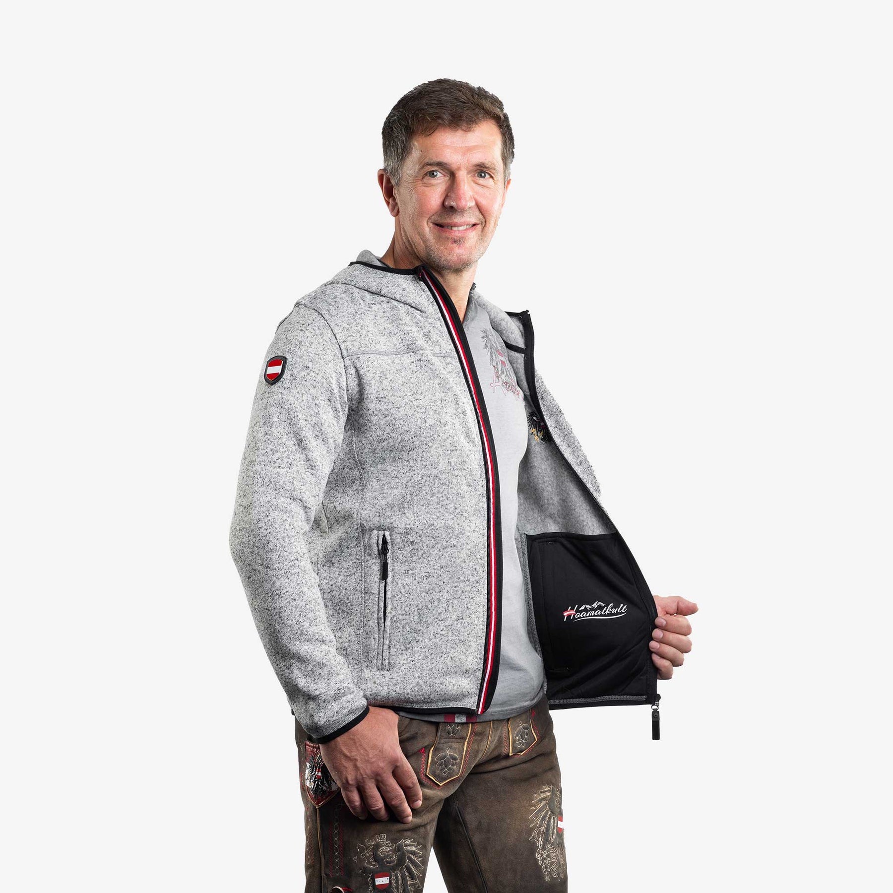 Tirol Kultjacke mit Kapuze - Das Original