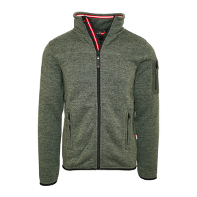 Hoamatkult Strickfleece Jacke ohne Kapuze Herren