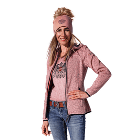 Hoamatkult Strickfleece Jacke Rosa