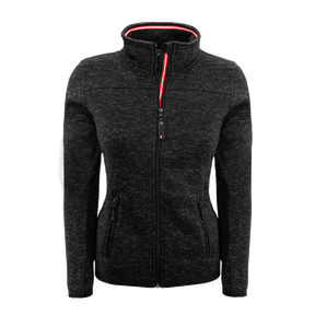 Hoamatkult Strickfleece Jacke schwarz