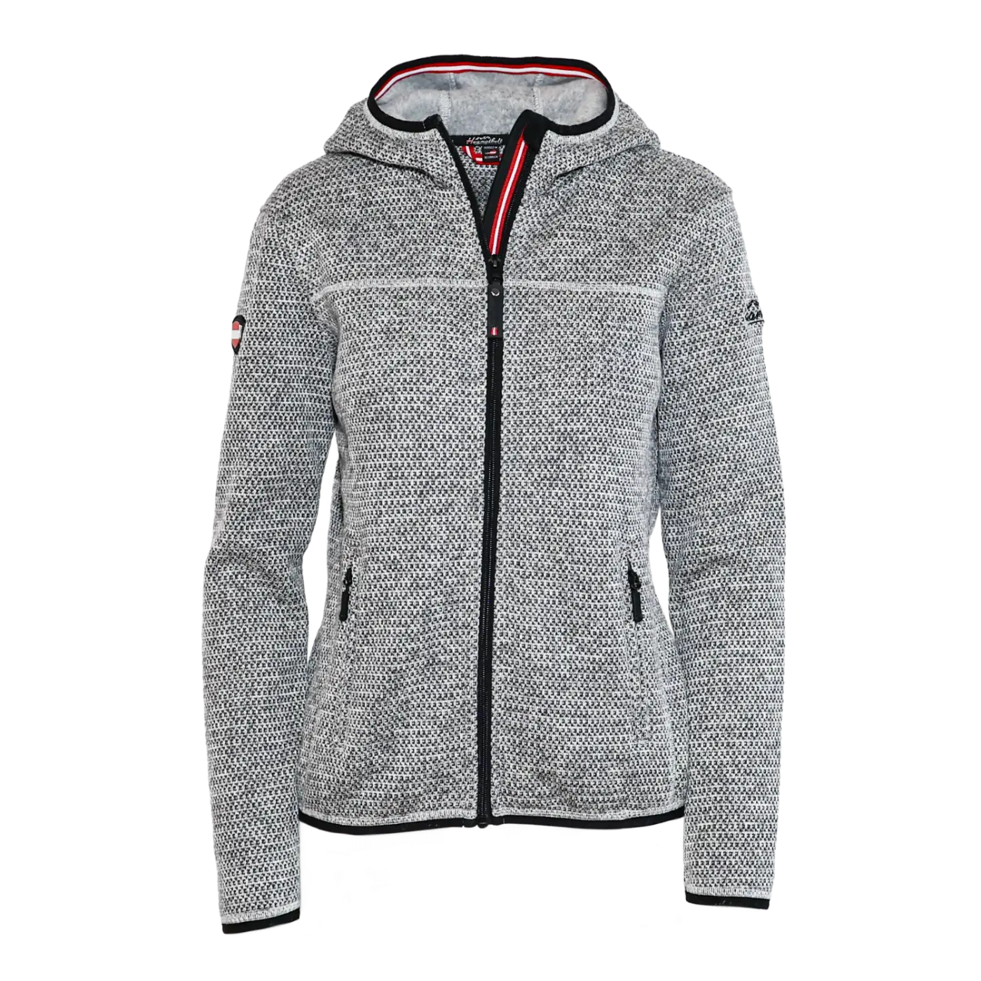 Hoamatkult Kultjacke mit Kapuze - Strickoptik