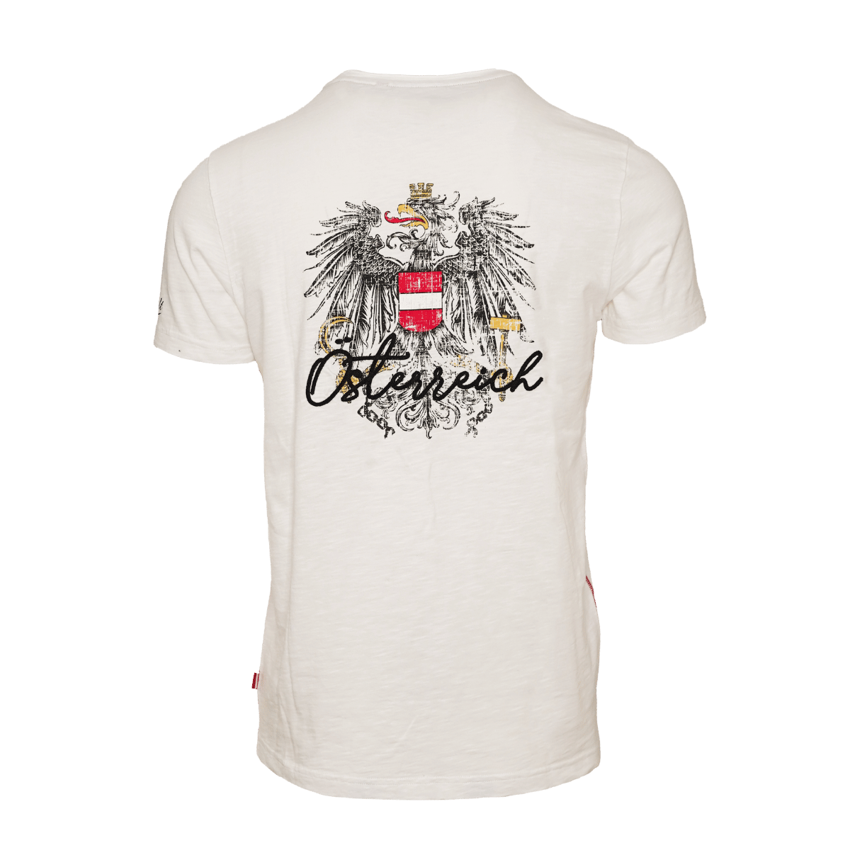 Hoamatkult T-Shirt Österreich Adler weiß Herren