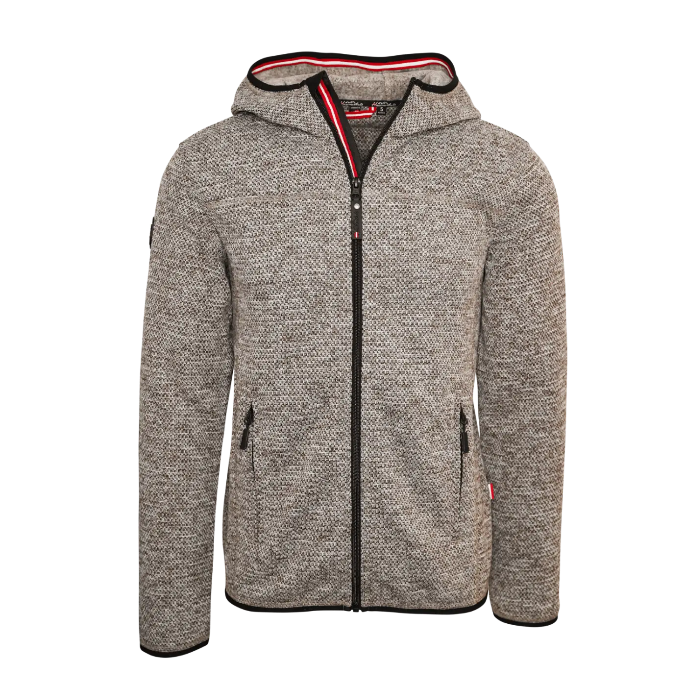 Hoamatkult Kultjacke mit Kapuze - Strickoptik