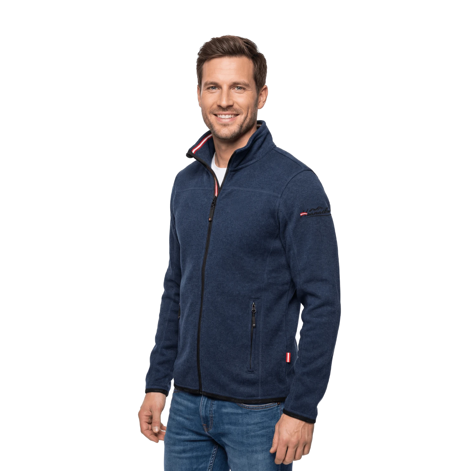 Hoamatkult Trachten Jacke Herren dunkelblau