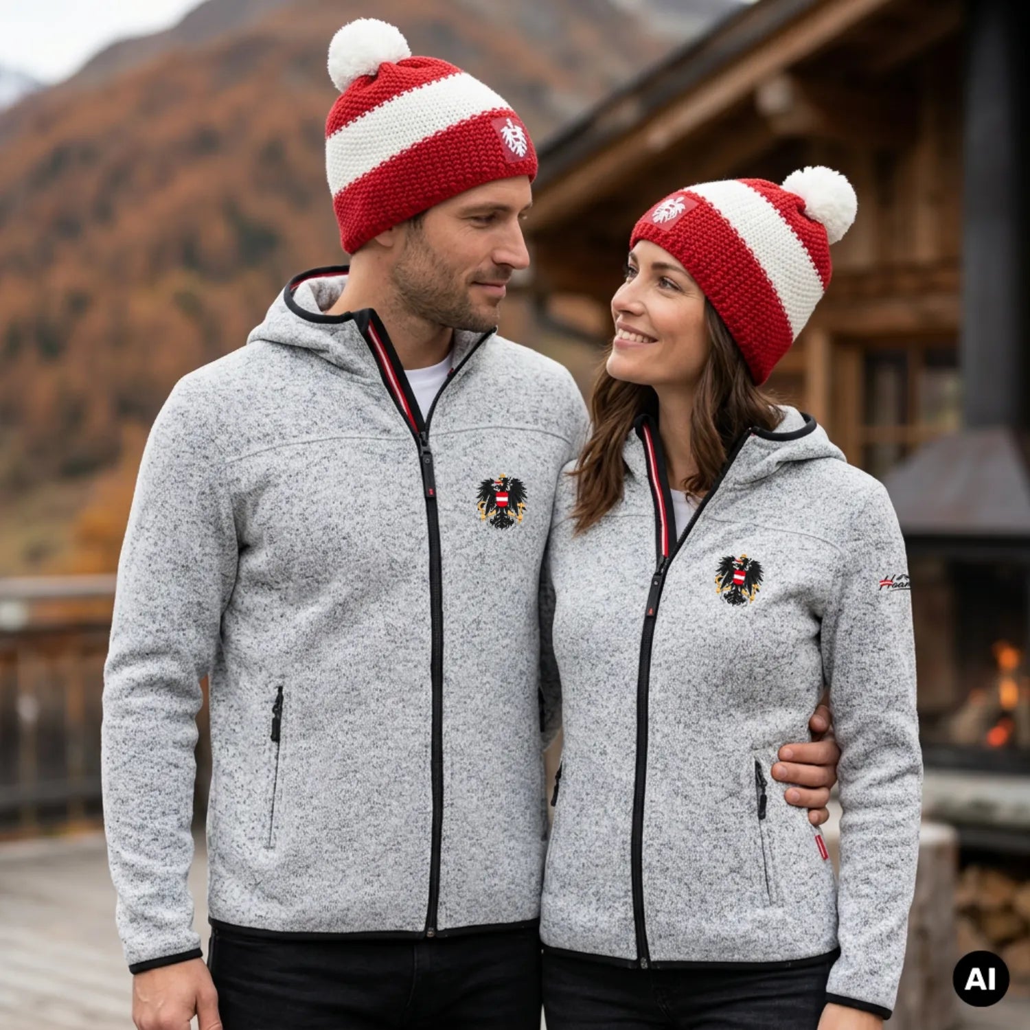 Hoamatkult Winter Haube Partnerlook