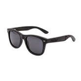 Holz Sonnenbrille schwarz Zebrano