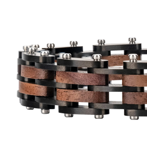 Holzarmband Edelstahl Walnuss Holz