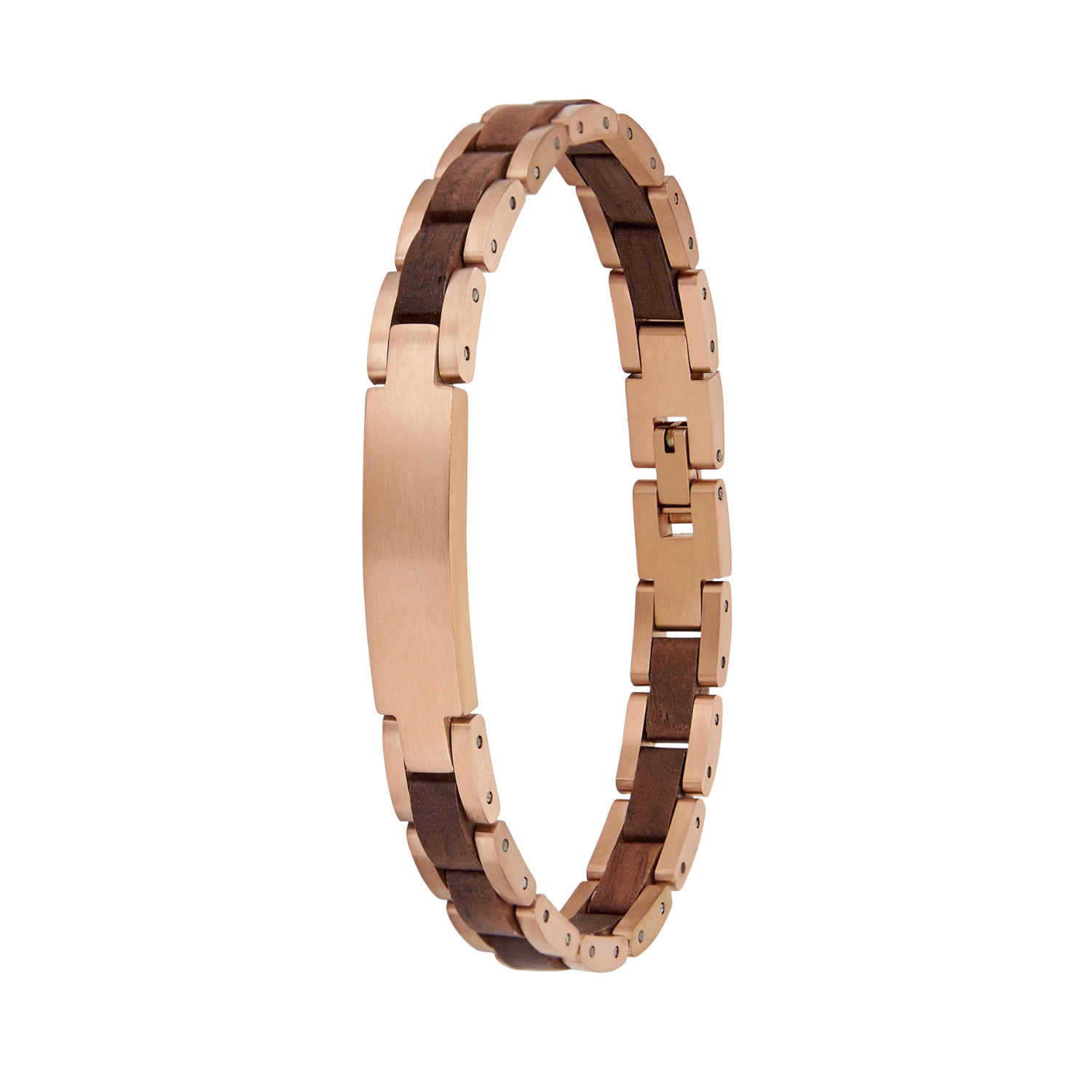 Holzarmband Rosegold Walnuss Hoamatkult