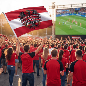 Immer wieder Österreich Fahne Public Viewing