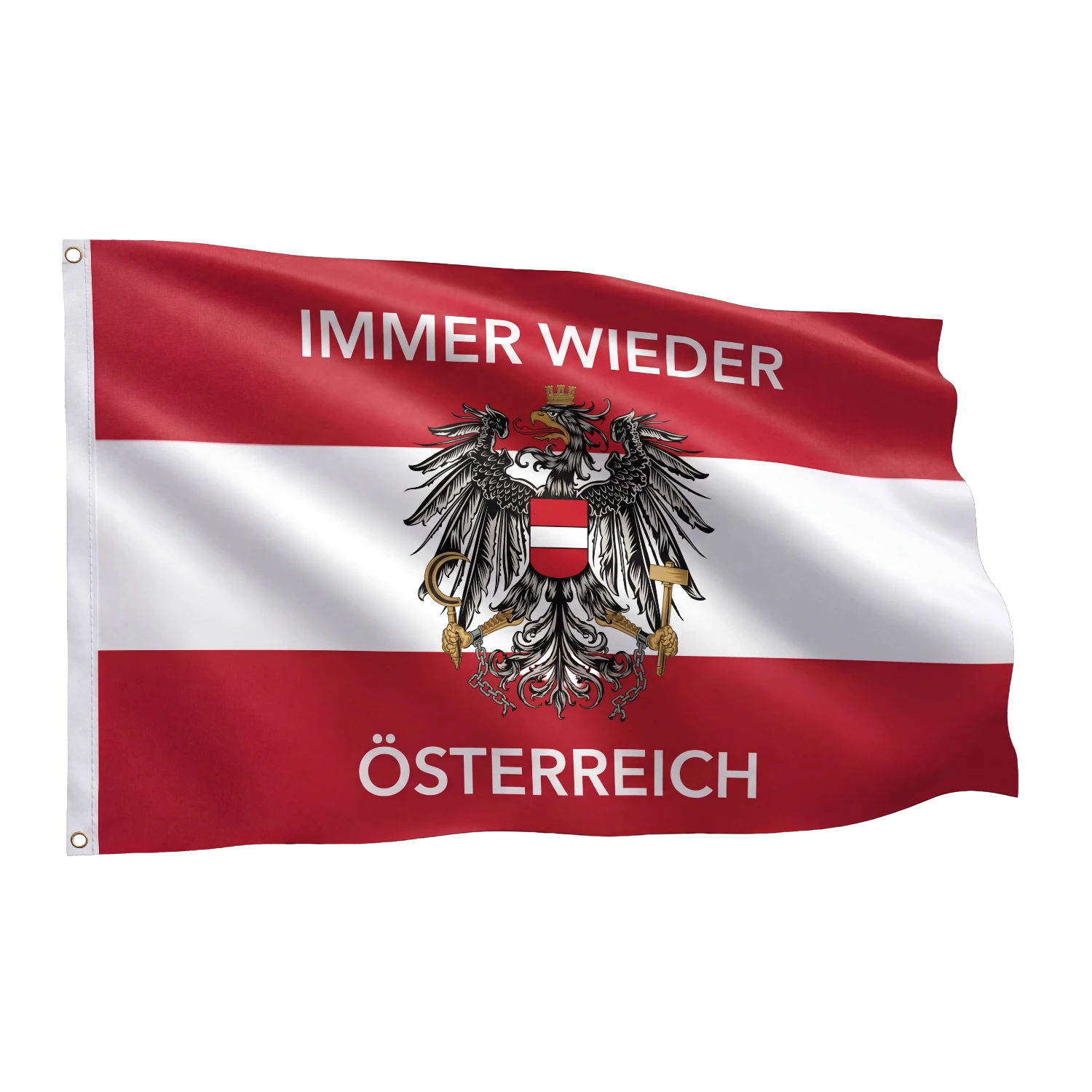 Immer wieder Österreich Fahne