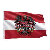 Immer wieder Österreich Fußball Fahne