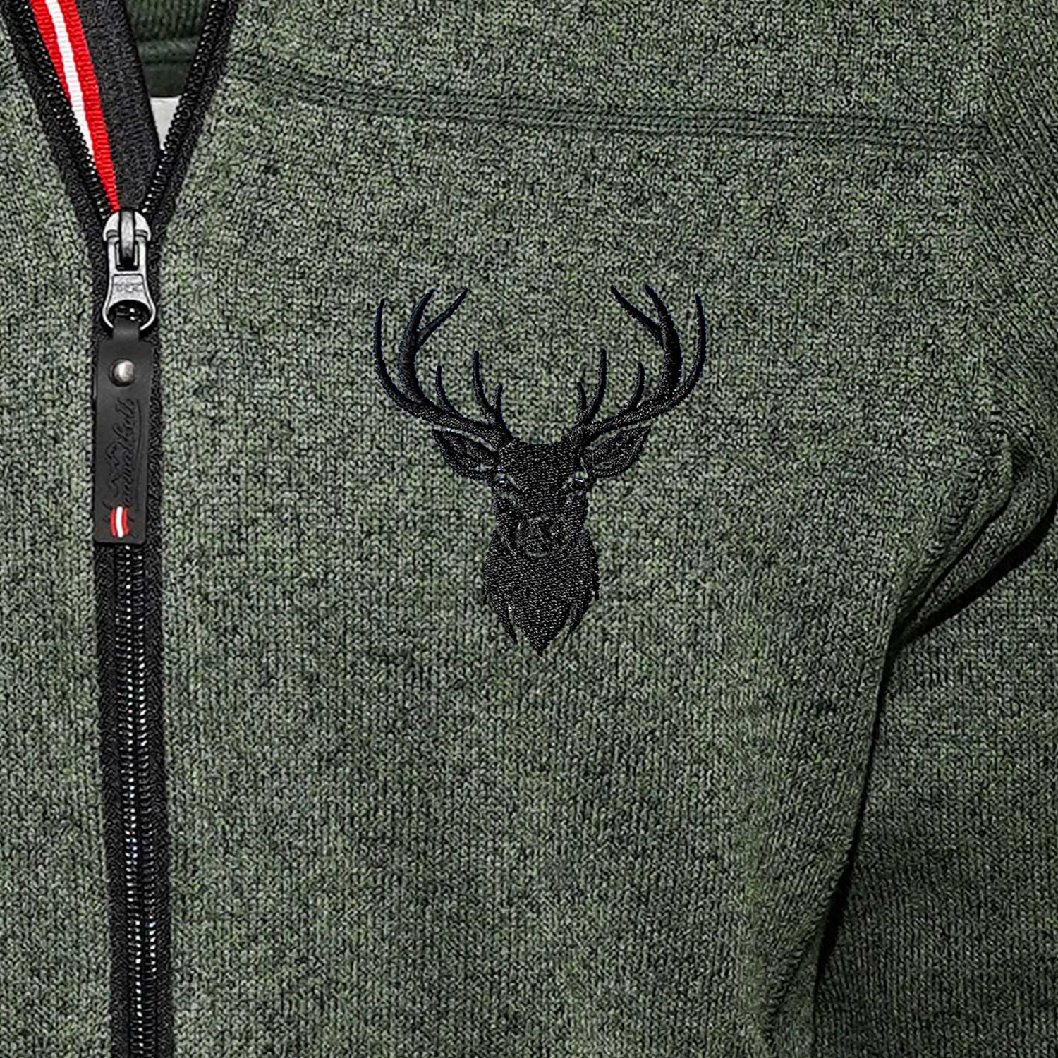 Jacke mit Hirsch Stick