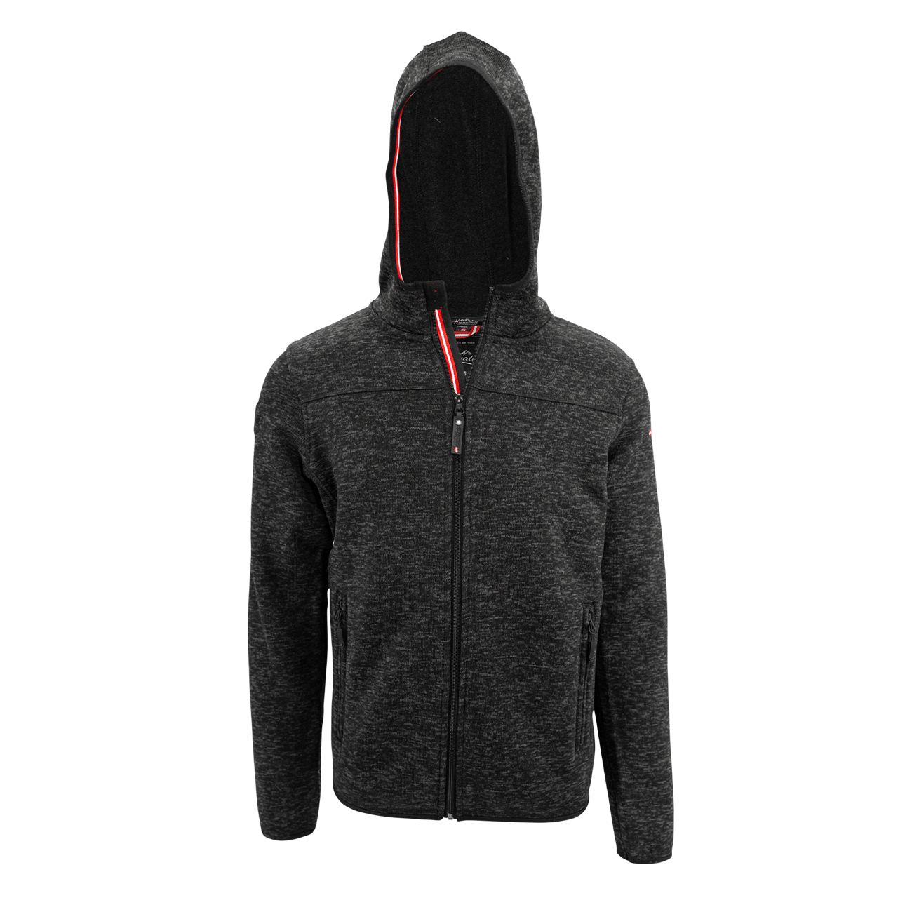 Jacke mit Kapuze schwarz für Herren