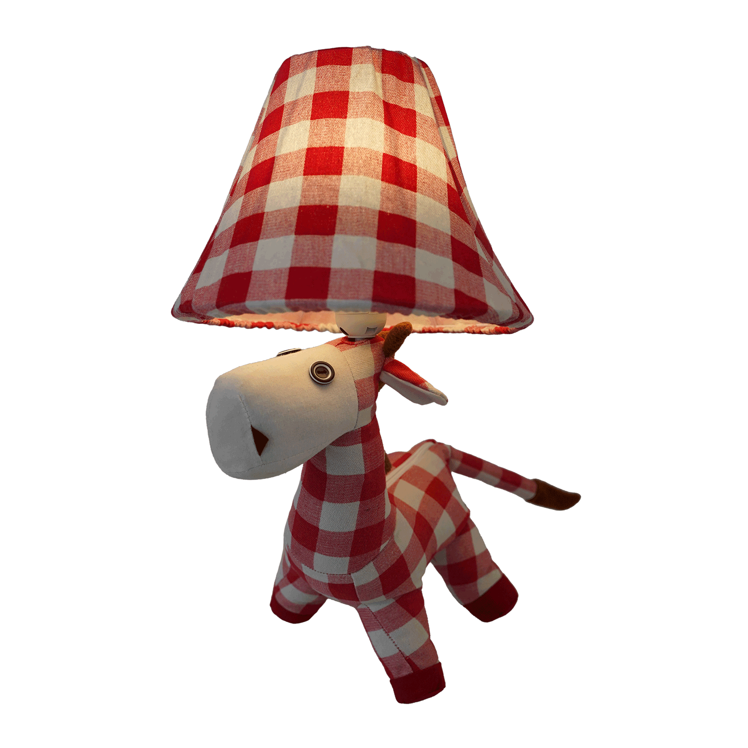 Karo Pferd Kinder Tischlampe