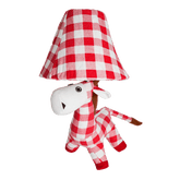 Karo Trachtenlampe LED rot weiß