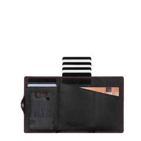 Adler Smart Wallet Trifold mit Karten-Pop-Up Funktion aus Echtleder