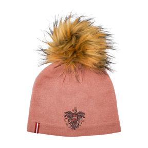 Österreich Adler Kristall Mütze - rosa