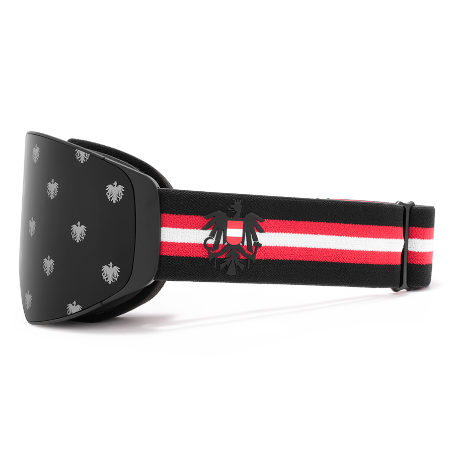 Kult Österreich Skibrille schwarz