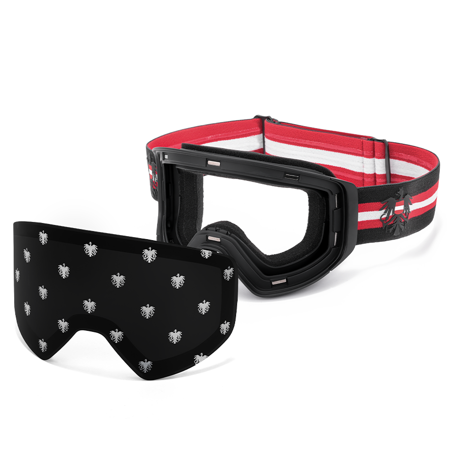 Kult Skibrille schwarz