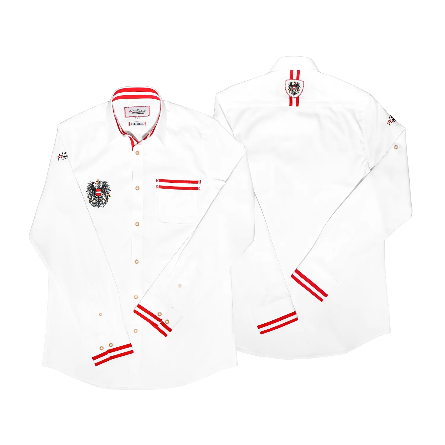 Kult Österreich Hemd - Weiss