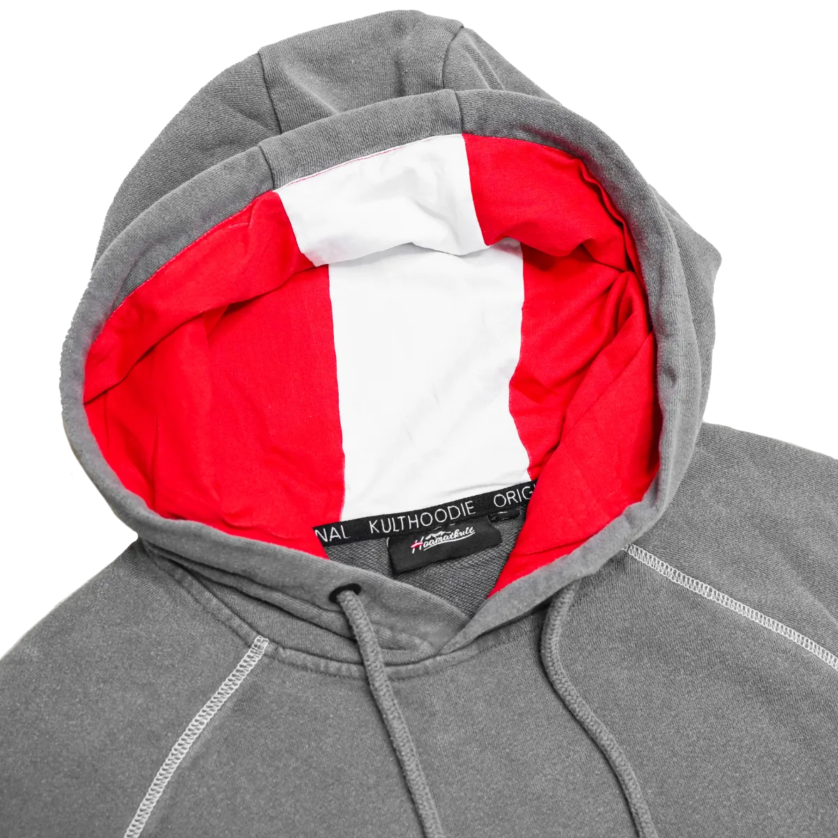 Österreich Adler Vintage Hoodie - Hellgrau