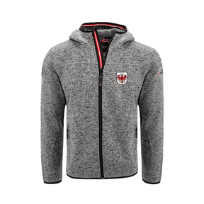 Tirol Kultjacke mit Kapuze - Dunkelgrau