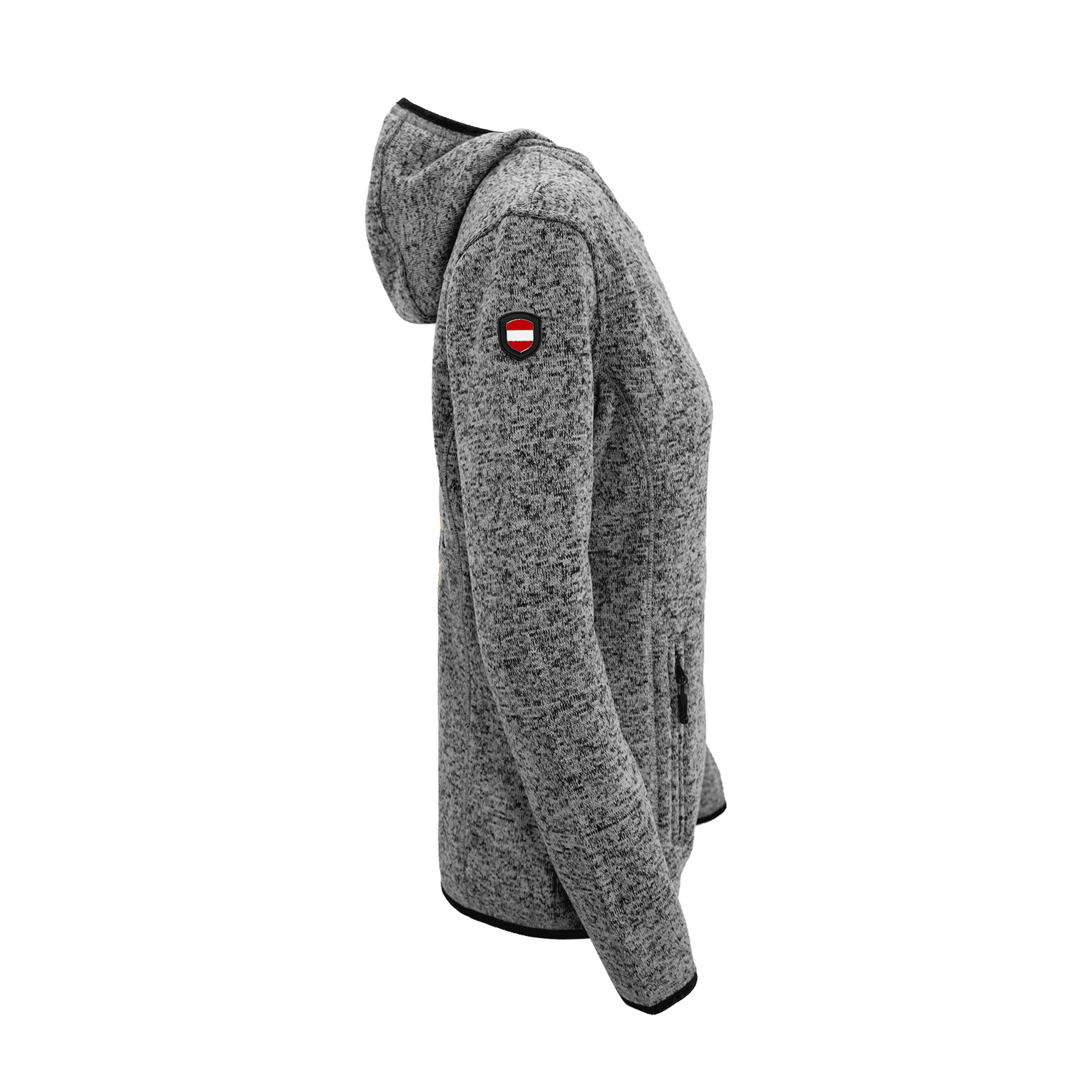 Bergverliebt Kultjacke mit Kapuze - Dunkelgrau