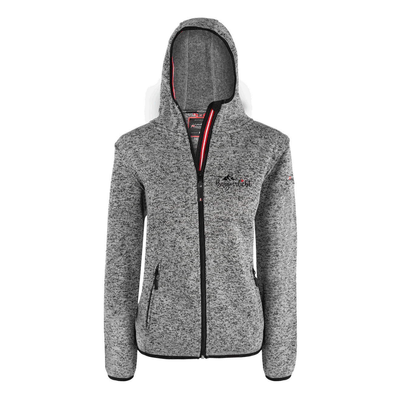 Kultjacke für Damen Bergliebe dunkelgrau
